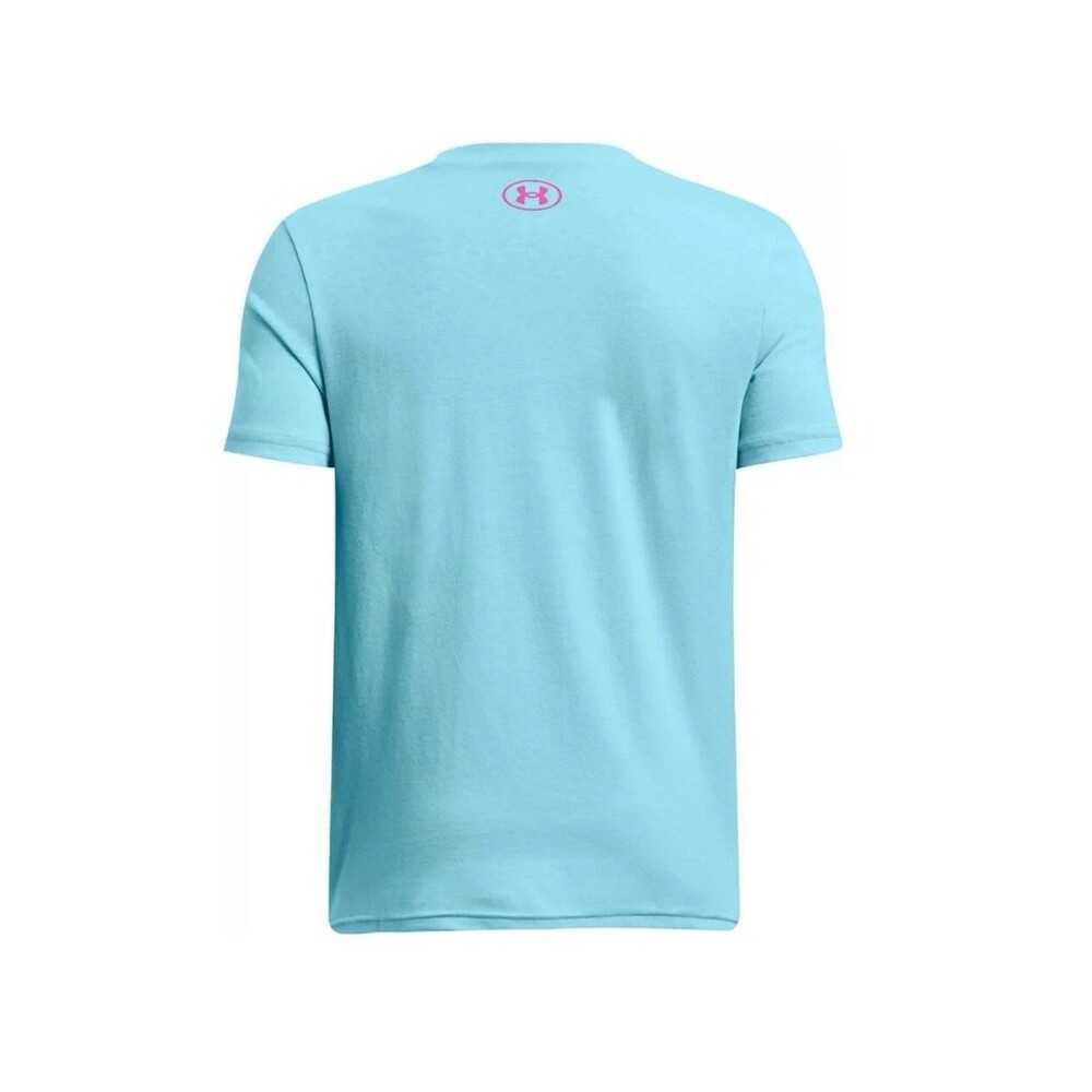 Under Armour Boys Size Extra Large - in the Shade Short Sleeve T-Shirt Blue NWT - Picture 2 of 8